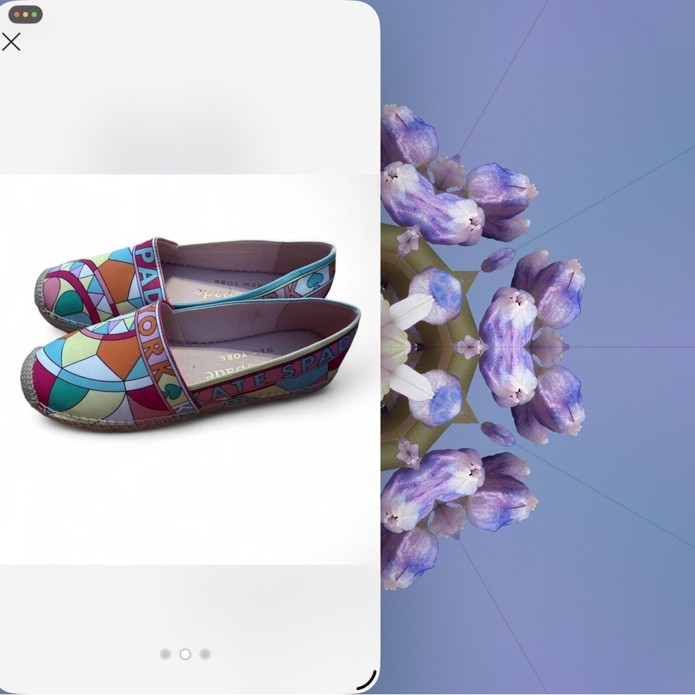 Kate Spade Multicolor Geometric Flats - Picture 2 of 3